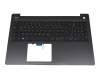 AP26M000201 teclado incl. topcase original Dell DE (alemán) negro/negro con retroiluminacion