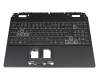 AP3SY000710-HA25 teclado incl. topcase original Acer DE (alemán) negro/negro con retroiluminacion (4060/4070)