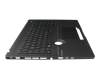 APIA0KNB0-562PGE00 teclado incl. topcase original Asus DE (alemán) negro/negro con retroiluminacion (ASUS Dial)