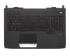 ASM14C36I0J442 teclado incl. topcase original Asus IT (italiano) negro/negro con retroiluminacion