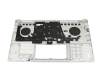 ASM21H66D0J9023 teclado incl. topcase original Asus DE (alemán) plateado/plateado con retroiluminacion