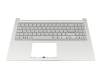 ASM22G86D0-5286 teclado incl. topcase original Asus DE (alemán) gris/plateado