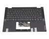 AYP6Y-100094 teclado incl. topcase Lenovo DE (alemán) gris oscuro/canaso (platinum grey)