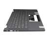 AYP6Y-100095 teclado incl. topcase original Lenovo DE (alemán) gris oscuro/canaso (platinum grey)