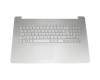 Alternativa para 90NB0201-R32GE0 teclado incl. topcase original Asus DE (alemán) plateado/plateado
