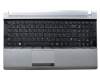 BA59-02942C teclado incl. topcase original Samsung DE (alemán) negro/plateado