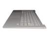 C03-0403 2008251027 teclado incl. topcase original Lenovo DE (alemán) plateado/plateado con retroiluminacion