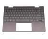 C6NB3H teclado incl. topcase original HP DE (alemán) negro/negro con retroiluminacion