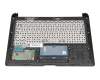 CP660876-02 teclado incl. topcase original Fujitsu DE (alemán) negro/canaso