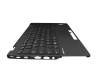 CP822314-01 teclado incl. topcase original Fujitsu US (Inglés) negro/negro con retroiluminacion