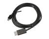 Cable de datos-/carga Mini-DisplayPort negro 2,00m para Lenovo ThinkPad X240 (20AM)