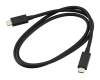 Cable de datos-/carga Thunderbolt negro 0,80m para LG Gram 17 Ultra (17Z95P)