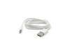 Cable de datos-/carga USB-C blanco 0,85m para Asus ZenFone 4 Pro (ZS551KL)