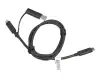 Cable de datos-/carga USB-C negro 1,00m para Lenovo 300w Yoga Gen 4 (82VM/82VN)