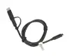 Cable de datos-/carga USB-C negro 1,00m para Lenovo 300w Yoga Gen 4 (82VM/82VN)