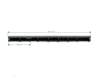 Cubierta de la bisagra negro Longitud: 27.0 cm original para Asus A555LD