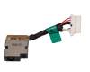 DC Jack incl. cable Longitud del cable 3 cm original para HP 14-dk1000