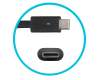 Dell Latitude 13 2in1 (7390) original cargador USB-C 100 vatios redondeado Plus