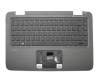 EAY62004010PC teclado incl. topcase original HP DE (alemán) negro/negro