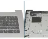EC1JX000200 teclado incl. topcase original Lenovo DE (alemán) gris/plateado