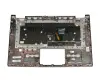 ET1YU000300 teclado incl. topcase original Lenovo gris/plateado con retroiluminacion