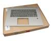 ET27G000100 teclado incl. topcase Lenovo DE (alemán) negro/plateado con retroiluminacion