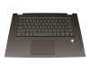ET2G9000500 teclado incl. topcase original Lenovo US (Inglés) gris/canaso con retroiluminacion