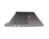 ET2XE000900WAH teclado incl. topcase original Lenovo DE (alemán) plateado/canaso con retroiluminacion