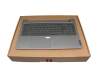 ET2XE000900WAH teclado incl. topcase original Lenovo DE (alemán) plateado/canaso con retroiluminacion