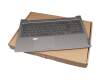 ET2XE000A00WAH teclado incl. topcase original Lenovo DE (alemán) gris/canaso con retroiluminacion