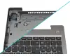 FA1JV0006X0 teclado incl. topcase original Lenovo DE (alemán) gris/plateado
