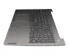 FA1JV0006X0 teclado incl. topcase original Lenovo DE (alemán) gris/plateado