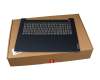 FA1JX0004X0 teclado incl. topcase original Lenovo DE (alemán) gris/azul (Fingerprint)