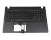 FBZAJ003010 teclado incl. topcase original Acer US (Inglés) negro/negro