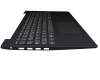 FC1A400200 teclado incl. topcase original Lenovo DE (alemán) gris oscuro/canaso