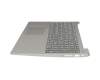 FRU5CB0R16743 teclado incl. topcase original Lenovo DE (alemán) gris/plateado