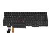 FU5372BL2 teclado original Lenovo CH (suiza) negro/negro con retroiluminacion y mouse-stick