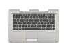 FUJ:CP657608-XX teclado incl. topcase original Fujitsu DE (alemán) negro/plateado