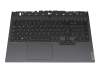 GY550 AUX teclado incl. topcase original Lenovo DE (alemán) negro/negro con retroiluminacion