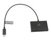 HP 17-by0000 Adaptador de USB-C a 3x USB 3.0