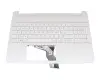 HPM16M6 teclado incl. topcase original HP DE (alemán) blanco/blanco con retroiluminacion