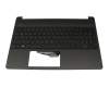 HPM16M7 teclado incl. topcase original HP DE (alemán) negro/negro con retroiluminacion