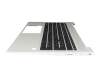 HPM20A5 teclado incl. topcase original Quanta DE (alemán) negro/plateado