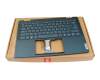 HQ207220B9000 teclado incl. topcase original Lenovo UK (Inglés) azul/azul con retroiluminacion
