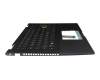 HQ21013052000 teclado incl. topcase original Huaqin DE (alemán) negro/negro con retroiluminacion