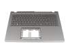 HQ25403004487 teclado incl. topcase original Acer DE (alemán) gris/canaso con retroiluminacion