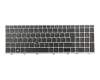 L12000-041 teclado original HP DE (alemán) negro/plateado con mouse-stick