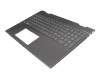 L13652-041 teclado incl. topcase original HP DE (alemán) gris/canaso con retroiluminacion