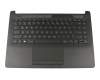 L15600-041 teclado incl. topcase original HP DE (alemán) negro/negro