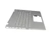 L15909-041 teclado incl. topcase original HP DE (alemán) plateado/plateado con retroiluminacion